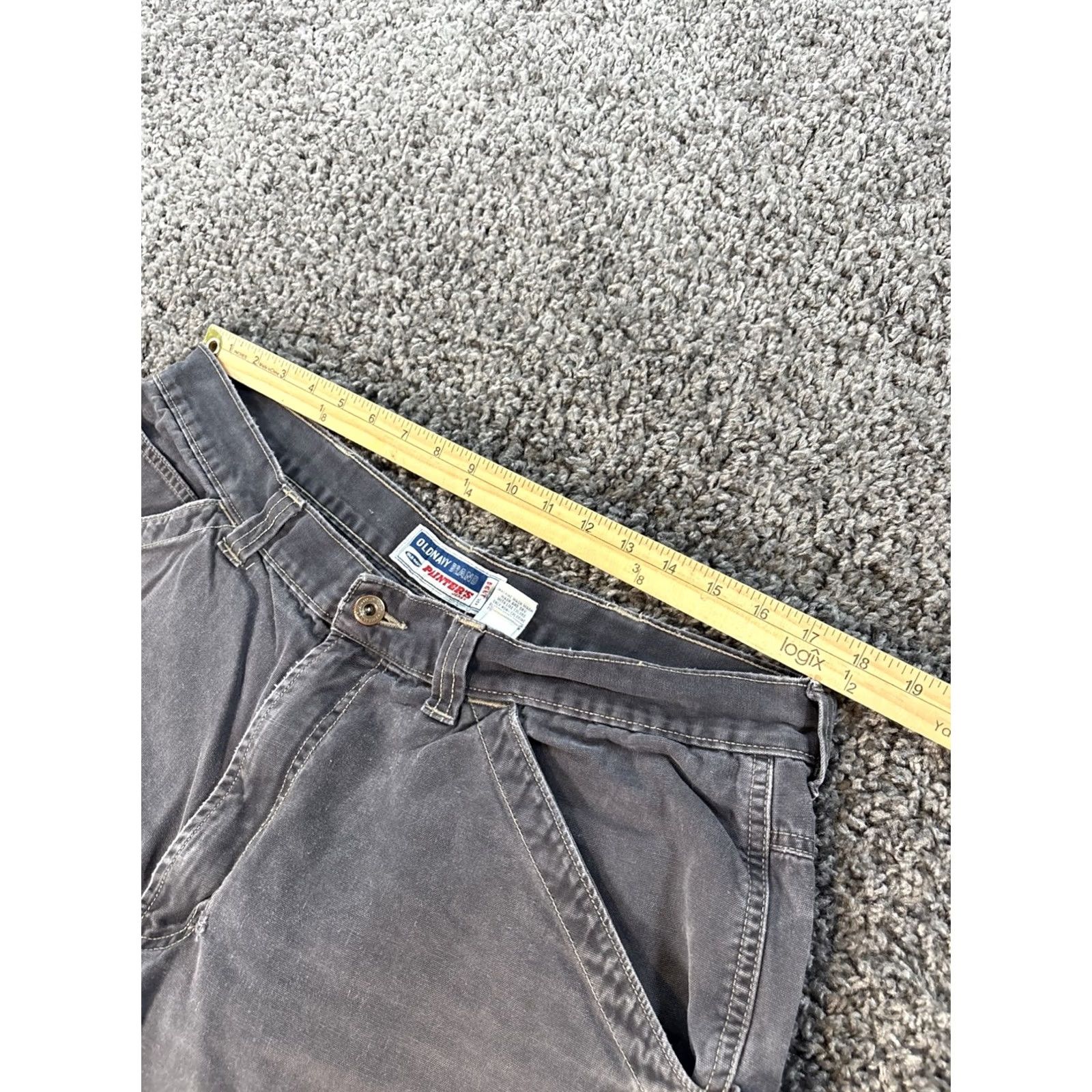 Old Navy Vintage Old Navy Painters Carpenter Shorts Mens 38 Work Gray Faded Skate 90s Size US 38 / EU 54 - 5 Thumbnail