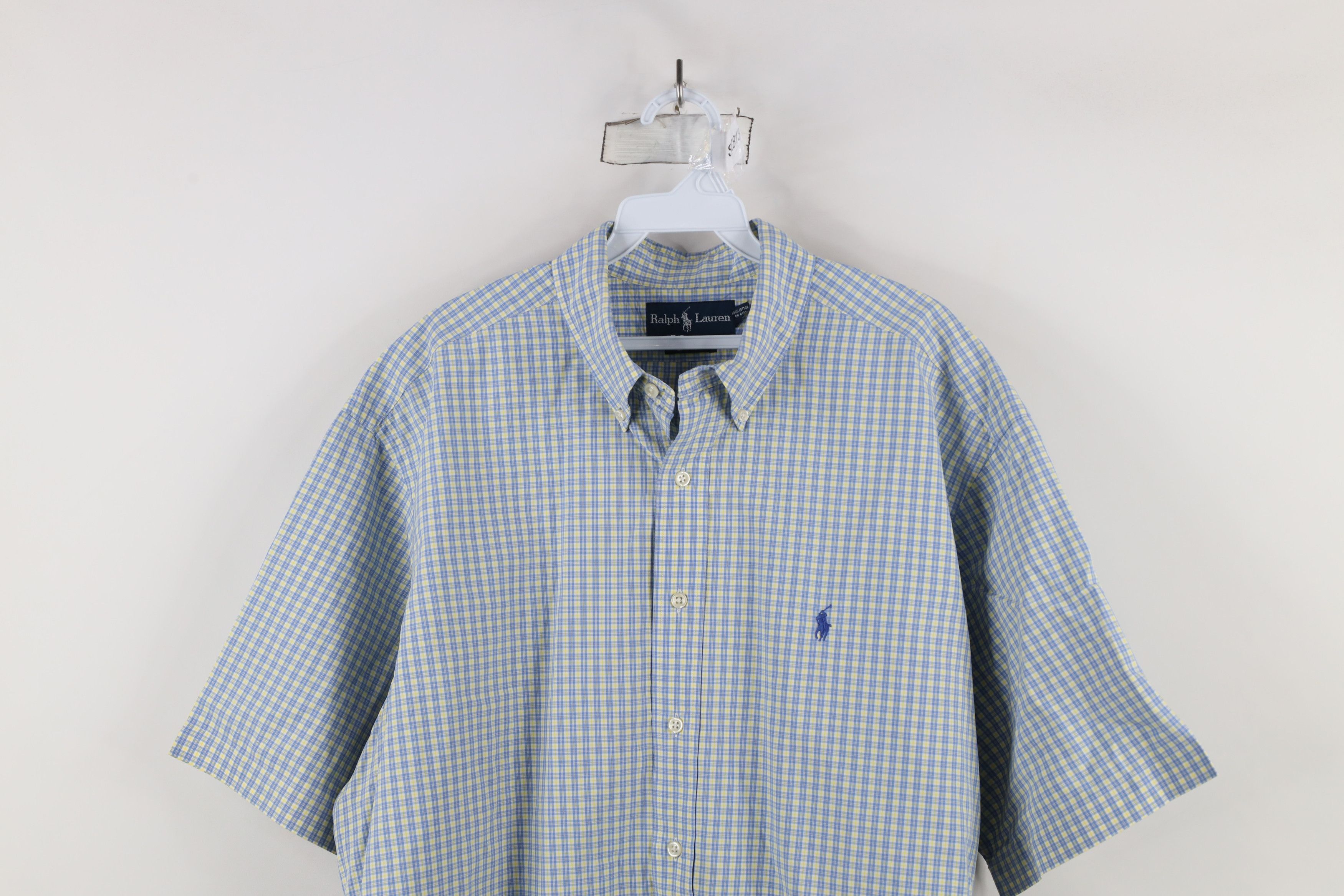 Polo Ralph Lauren Vintage 90s Ralph Lauren Fit Short Sleeve Button Down Shirt Size US XL / EU 56 / 4 - 2 Thumbnail