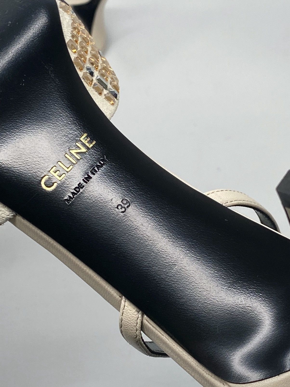 Celine Celine Kitten Suede Strap Embellished Pumps size 39 Size US 9 / IT 39 - 15 Thumbnail