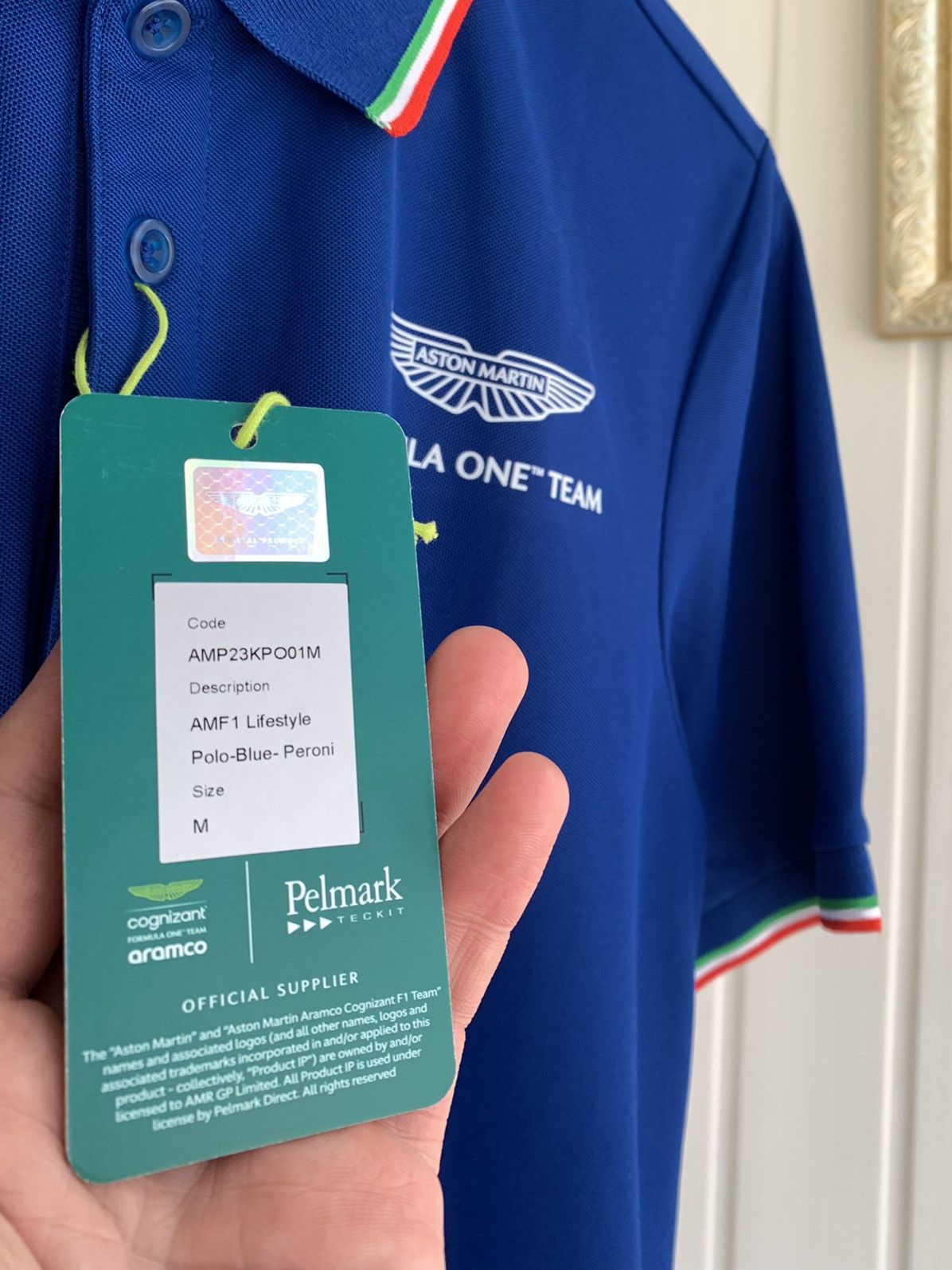 Formula 1 Aston Martin Official Formula One F1 Racing Team Polo Size M Size US M / EU 48-50 / 2 - 6 Thumbnail