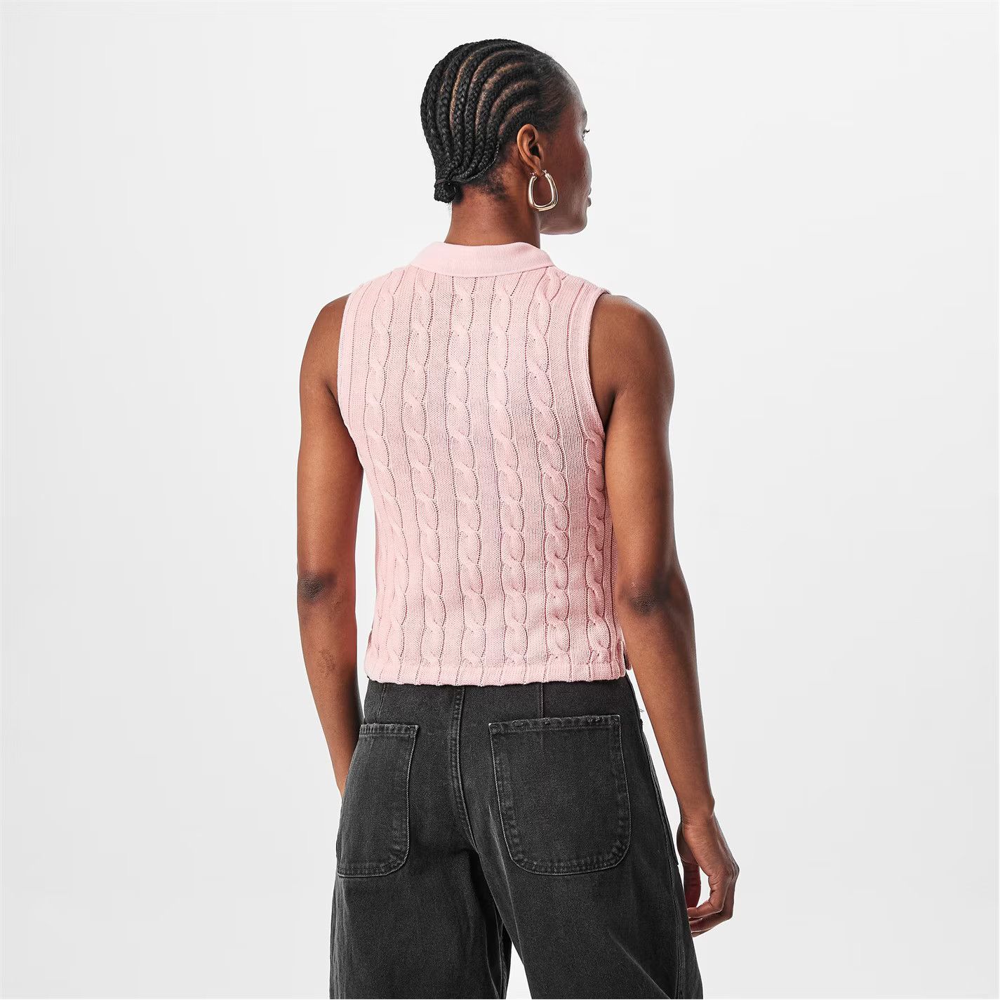 Polo Ralph Lauren o1g2r1mq1025 Polo Sleeveless Polo Sweater in Pink Size M / US 6-8 / IT 42-44 - 4 Thumbnail
