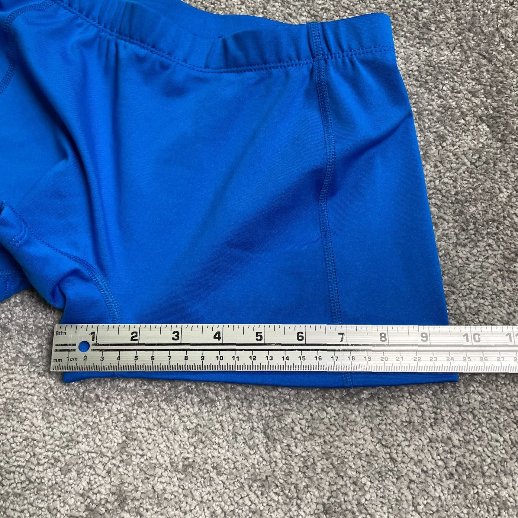 Vintage BCG Active Compression Shorts Juniors Medium Blue Athletic Running Yoga Gym 24x3 Size 24" / US 00 / IT 34 - 5 Thumbnail