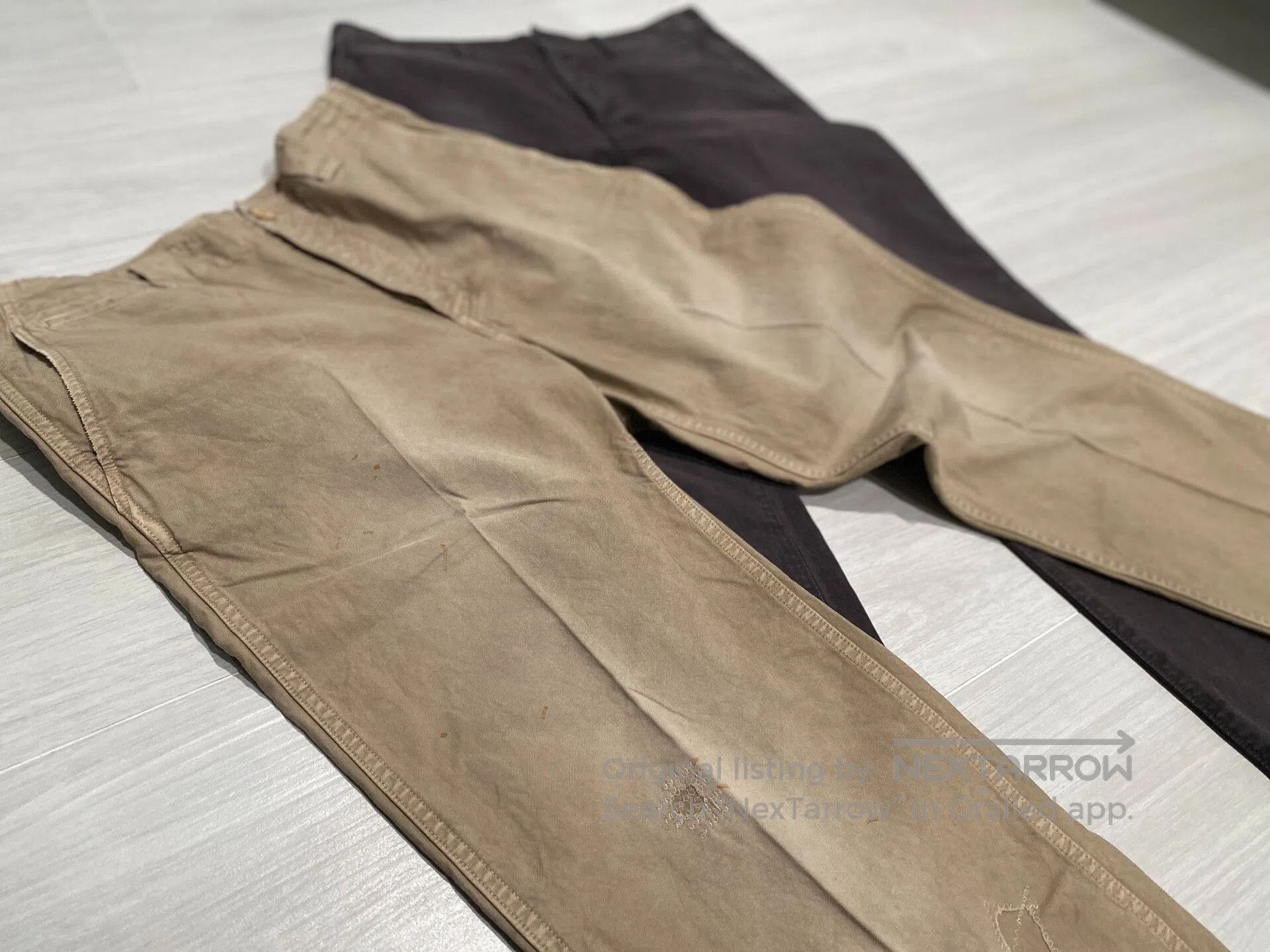 Visvim VISVIM Wide Chino Pants Crash. Size US 26 / EU 42 - 3 Thumbnail