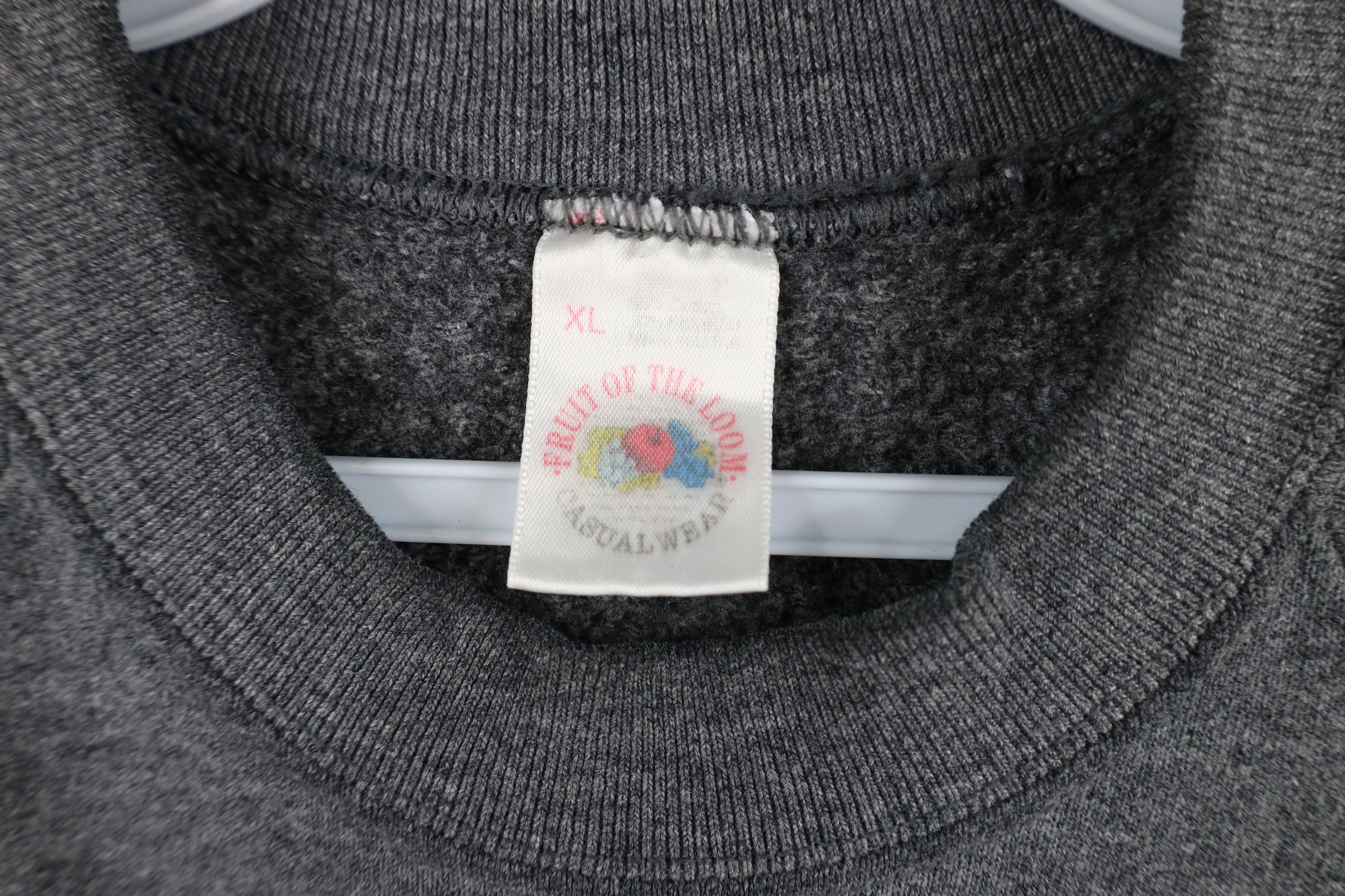 Vintage Vintage 90s Streetwear Crewneck Sweatshirt Heather Gray USA Size XL / US 12-14 / IT 48-50 - 4 Thumbnail