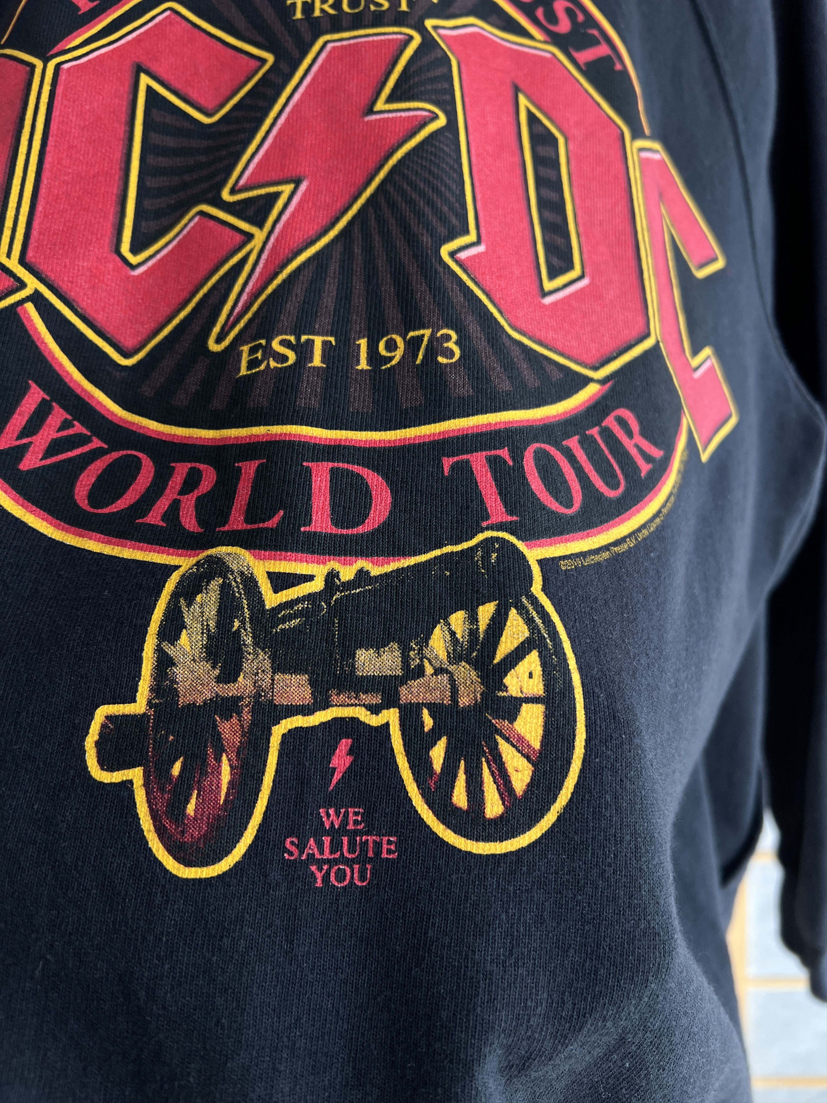 AC/DC Rare! AC/DC vintage zip hoodie World tour promo album rock Size US XL / EU 56 / 4 - 6 Thumbnail