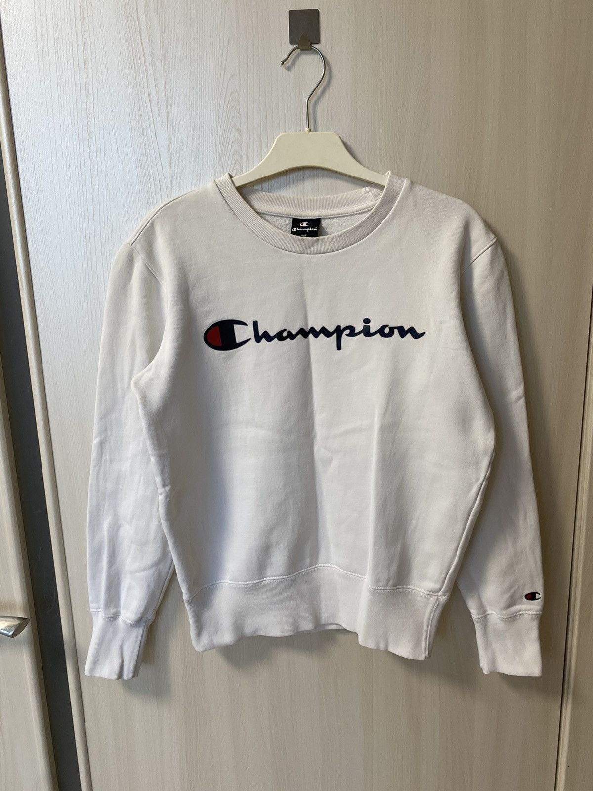 Champion Vintage Champion white sweatshirt crewneck - Size Xs Size US XS / EU 42 / 0 - 1 Thumbnail