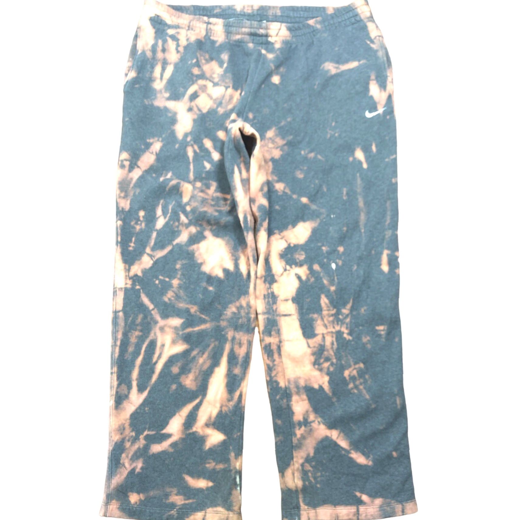 Nike VINTAGE Nike Sweatpants Gray Mens 2XL Drawstring Tie Dye Pockets 90s Athleisure Jeans? Size US 39 - 2 Thumbnail