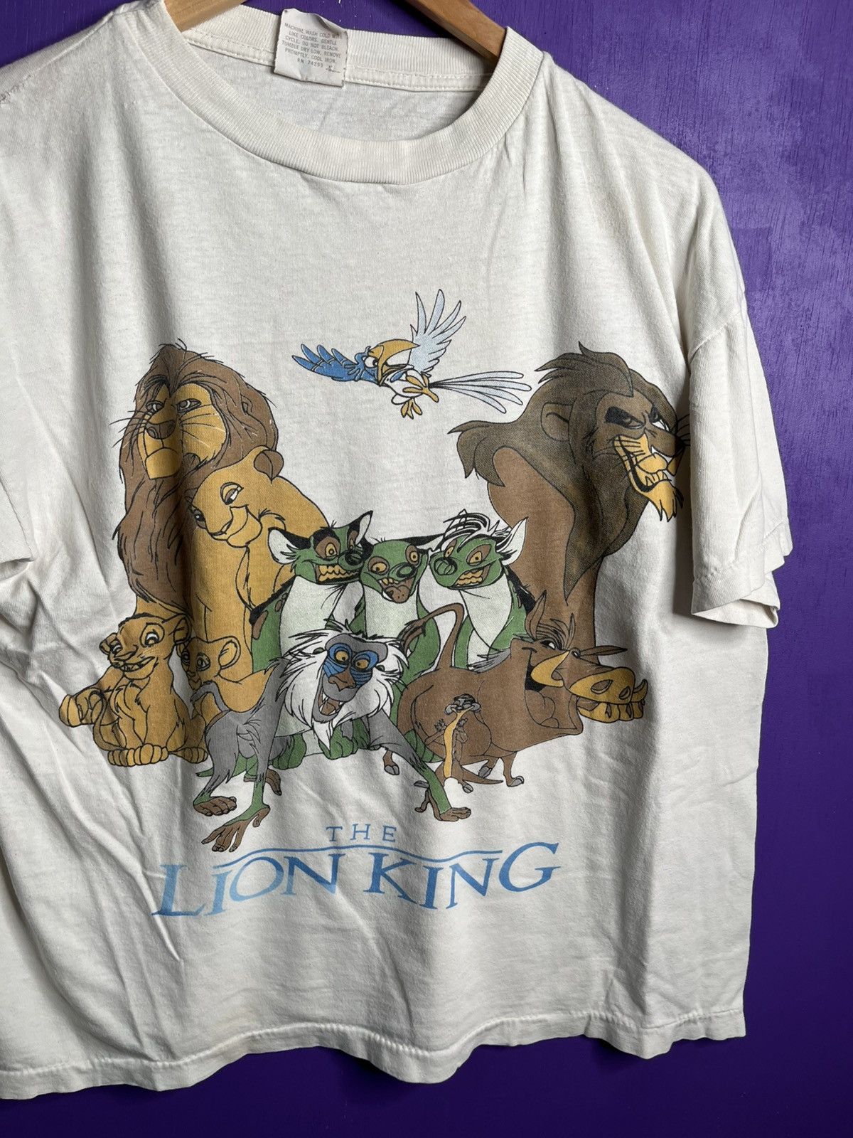 Disney × Vintage Vintage 90s Disney the lion king whole crew t-shirt Size US L / EU 52-54 / 3 - 3 Thumbnail