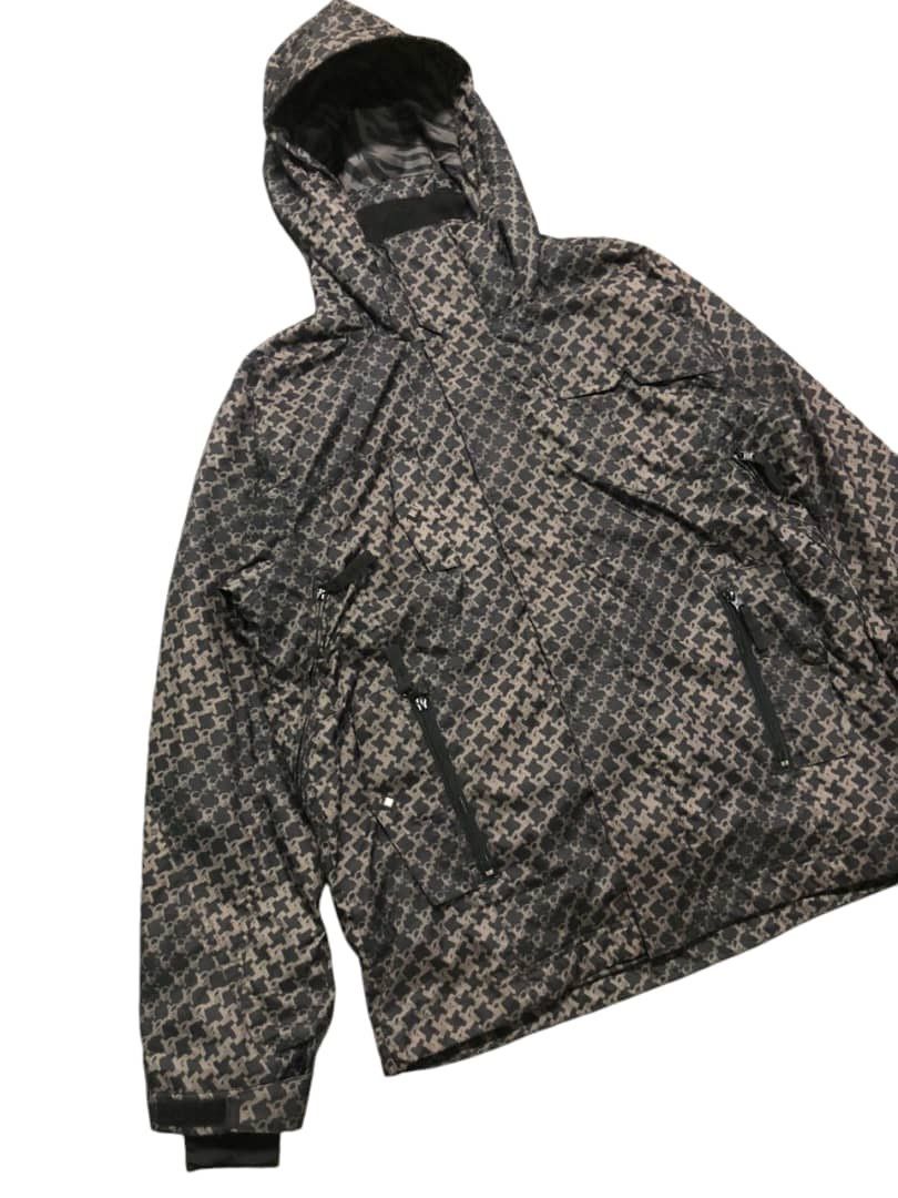 Japanese Brand Sims Snowboard Full Print Skull Crossbones Ski Jacket Size US M / EU 48-50 / 2 - 7 Thumbnail