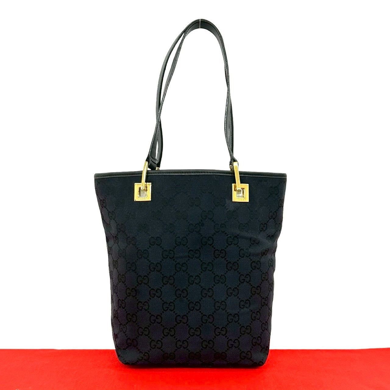 Gucci Gucci Gucci GG Canvas Leather Tote Bag Textile Tote Bag DUTY FREE for USA Size ONE SIZE - 1 Thumbnail