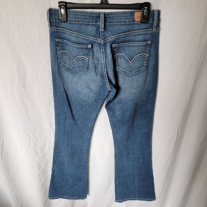 Levis 524 too superlow bootcut jeans womens sz 5S low rise stretch denim  Y2K 