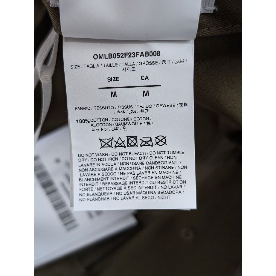 Off-White o1rshd1 Size: M OW Drill Baseball Cap Army in Green / White Size ONE SIZE - 17 Thumbnail