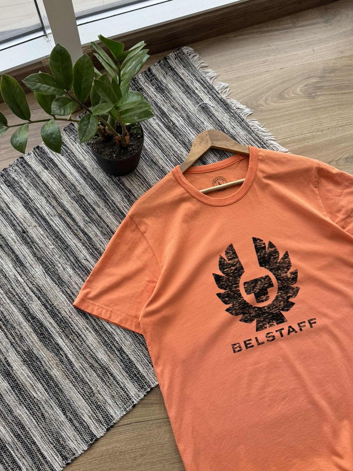 Belstaff BELSTAFF HEX PHOENIX COTTON T-SHIRT SIZE L MEN ORANGE Size US L / EU 52-54 / 3 - 5 Thumbnail