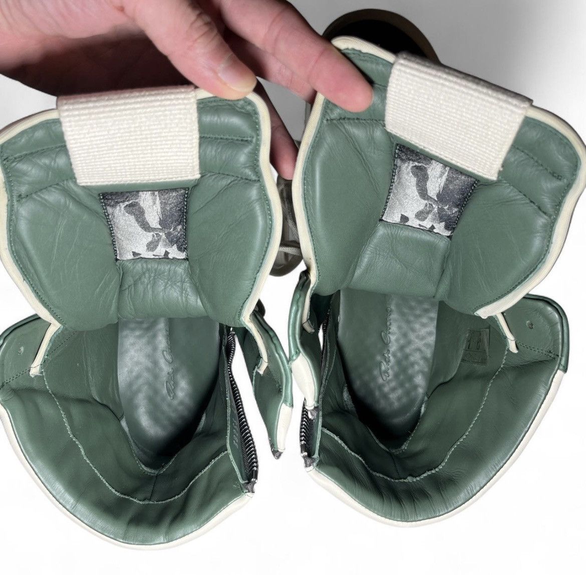 Rick Owens Rick Owens Teal/Milk Geobasket size 41 Size US 8 / EU 41 - 7 Thumbnail