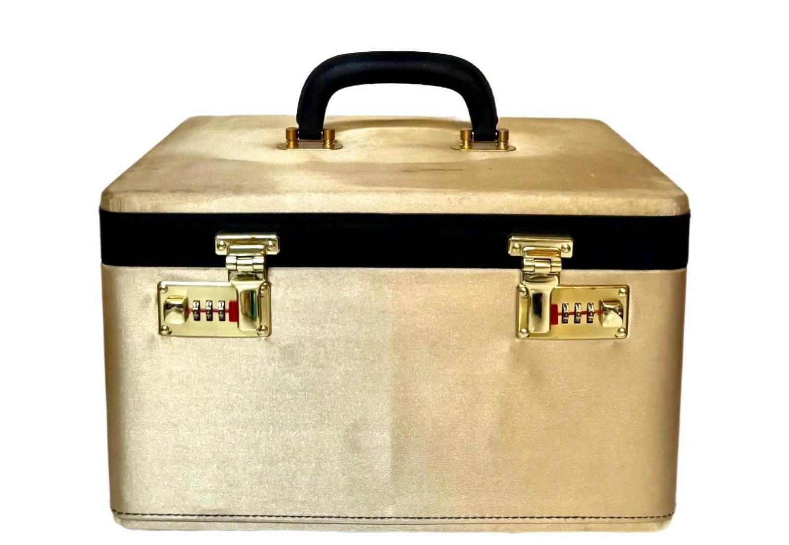 Other Jewelry Briefcase Box Gold Large: PU Leather Organizer Size ONE SIZE - 1 Thumbnail