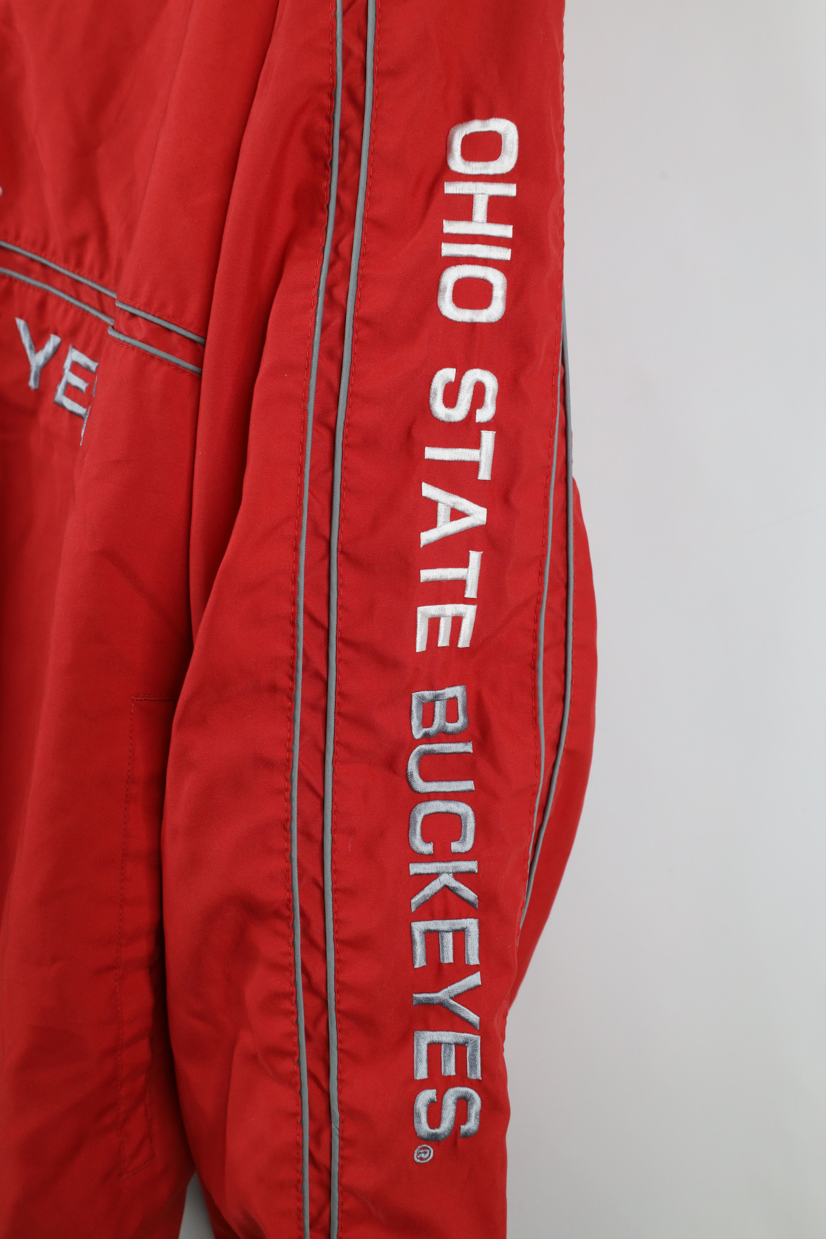 Vintage Vintage 90s Ohio State University Hooded Pullover Jacket Size US XL / EU 56 / 4 - 4 Thumbnail
