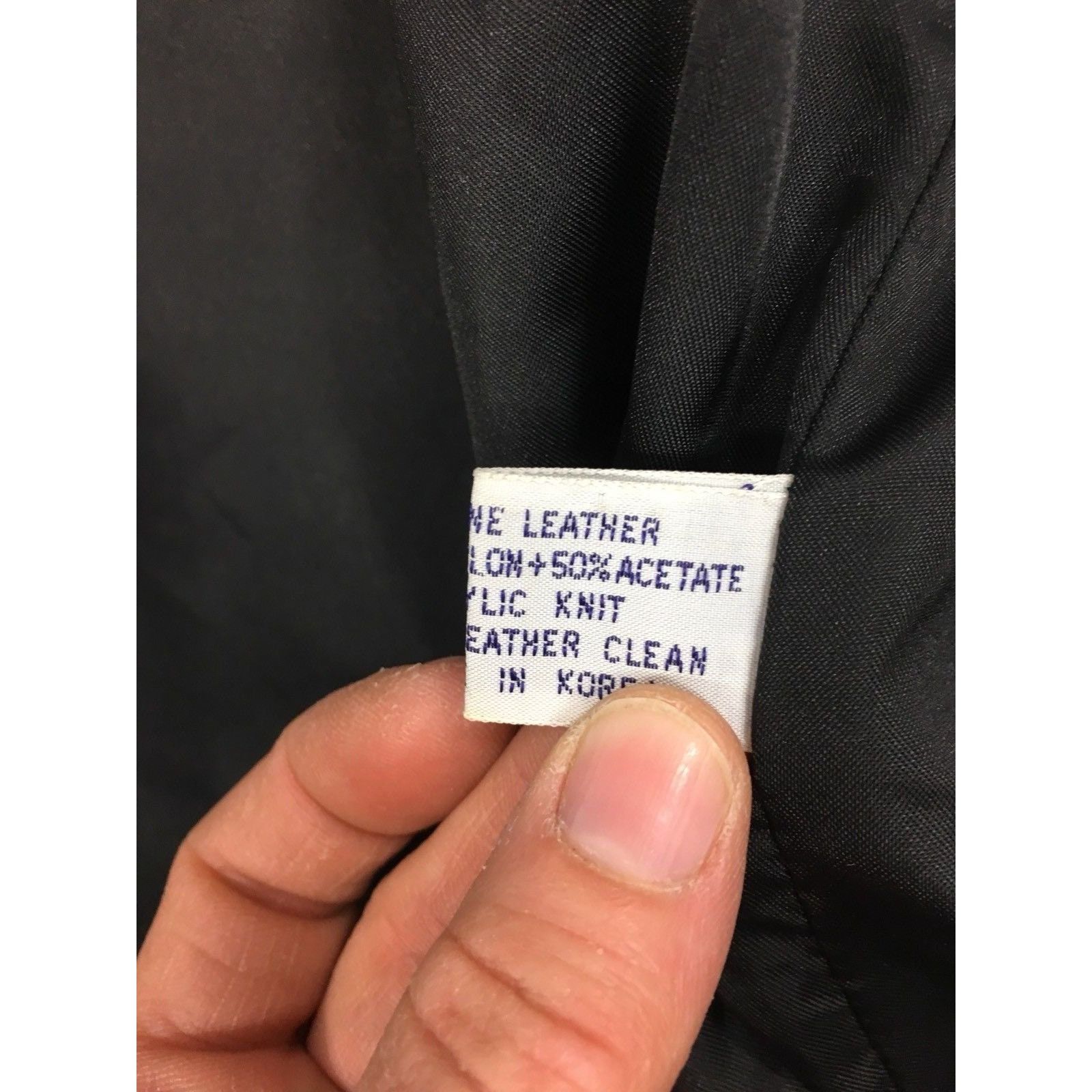 Essentials Vtg Essentials Black Leather CAFE RACER Motorcycle Jacket Size US L / EU 52-54 / 3 - 8 Thumbnail