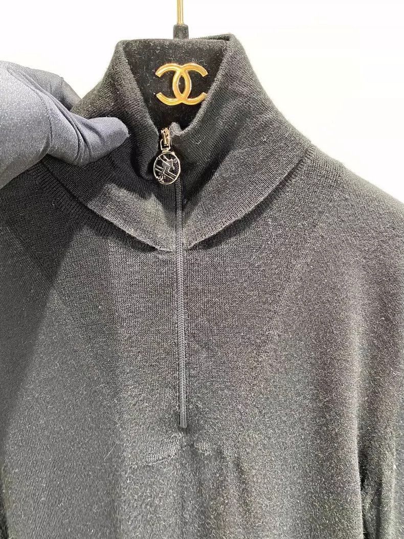 Chanel Chanel Black and White Knit Zip Top -2505 Size XS / US 0-2 / IT 36-38 - 6 Thumbnail