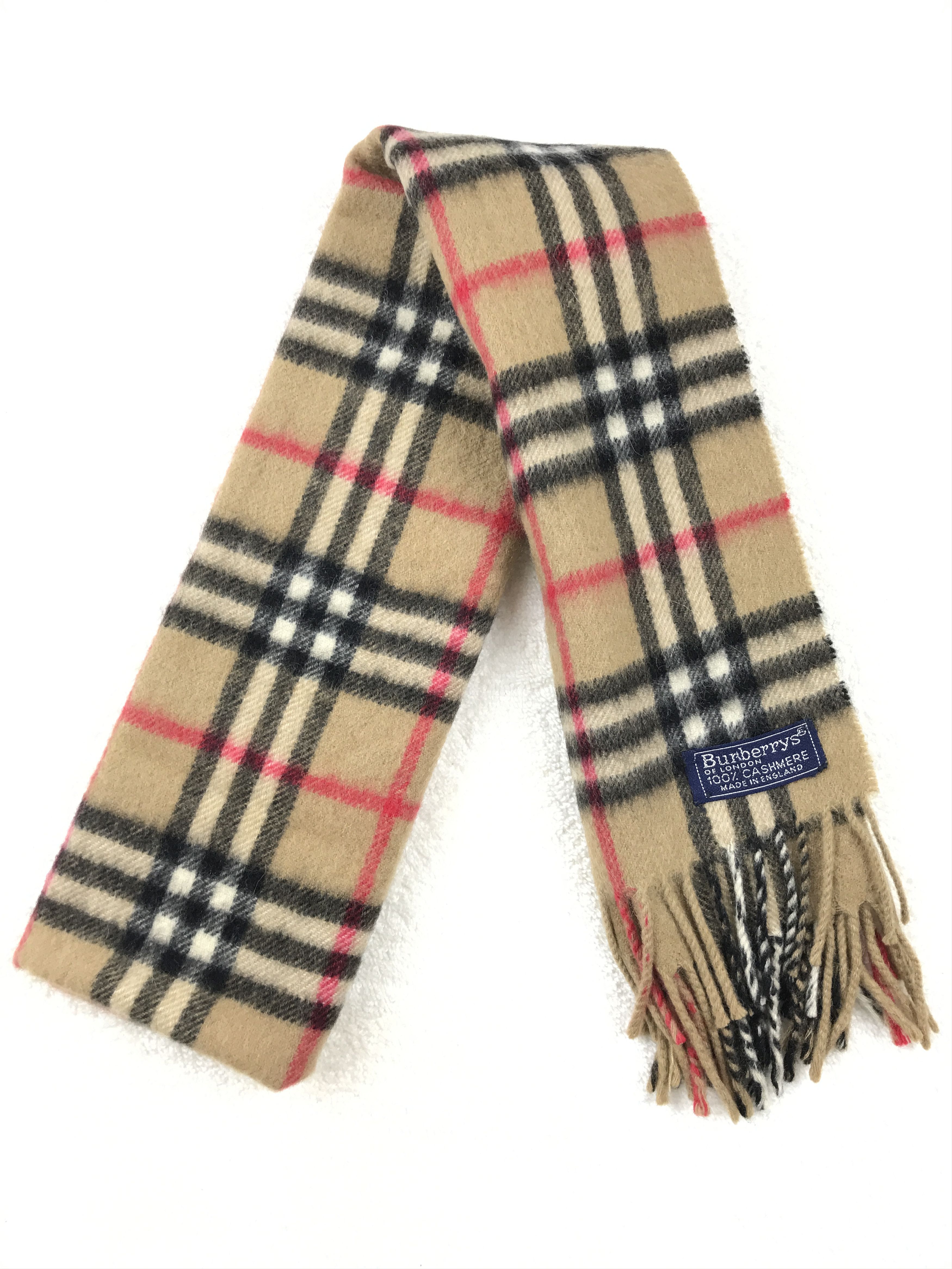 Burberry × Vintage Vintage Burberry Scarf Muffler Wool Cashmere Novacheck Size ONE SIZE - 5 Thumbnail
