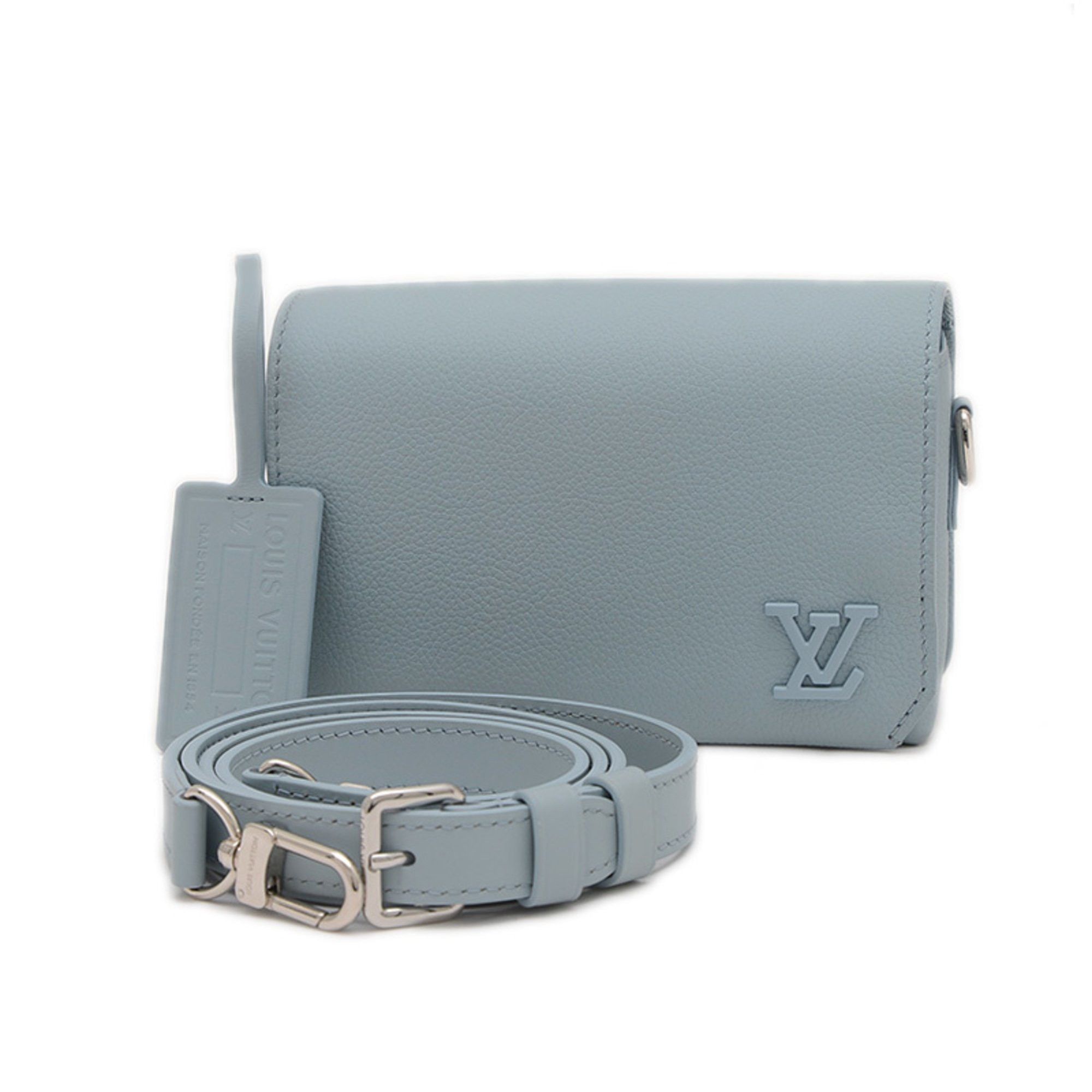Louis Vuitton Aerogram Fast Line Wearable Wallet Shoulder Bag Blue M82804, Women's