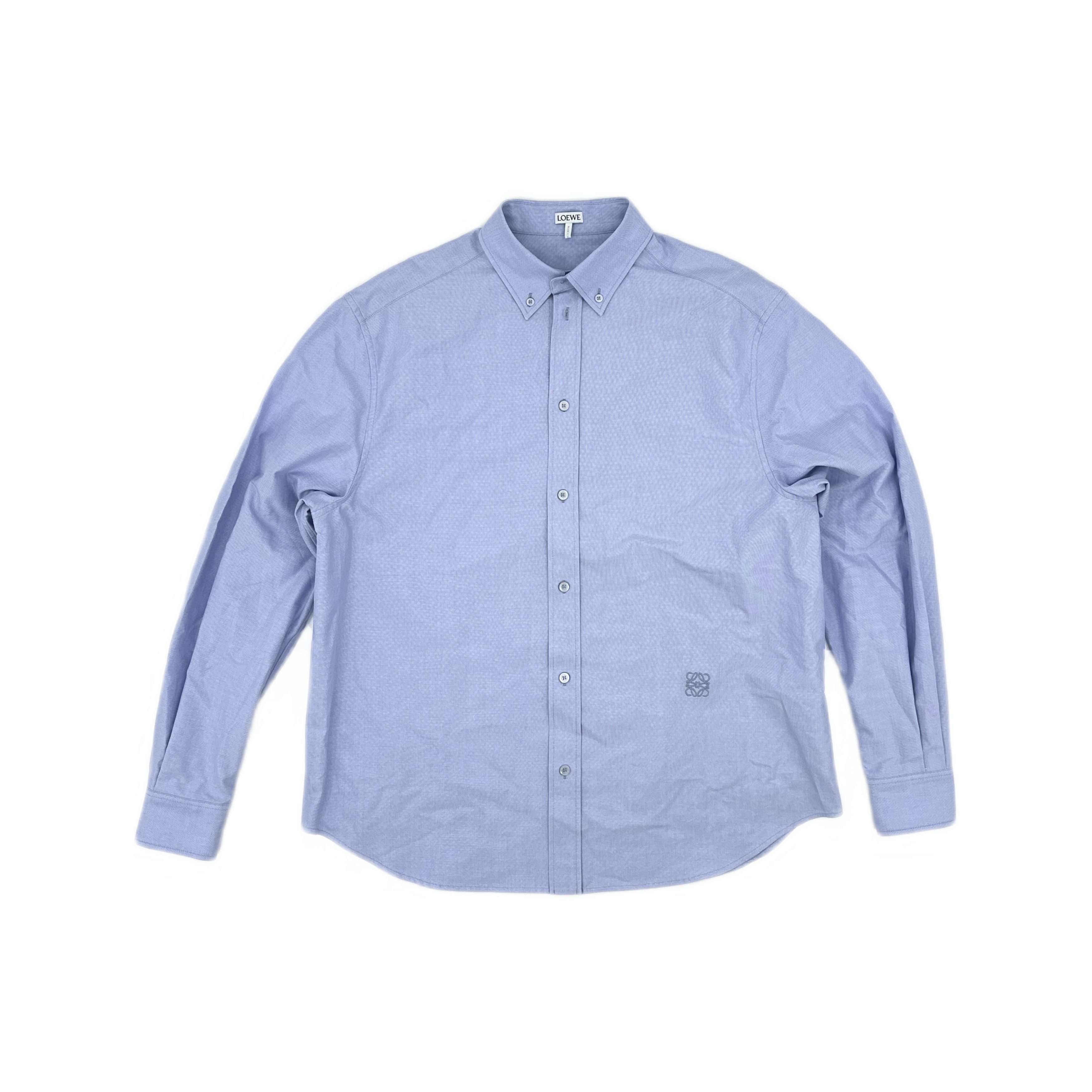 Loewe Loewe Embroidered Logo Button Up Shirt Size 39 Size US M / EU 48-50 / 2 - 1 Thumbnail