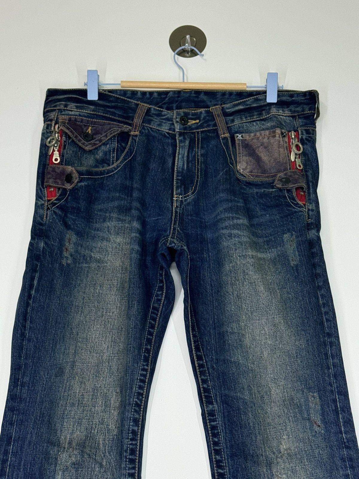 If Six Was Nine × Tornado Mart × semanticdesign Flare Zipper Pocket SEMANTIC DESIGN Boot Cut Denim Size US 34 / EU 50 - 3 Thumbnail