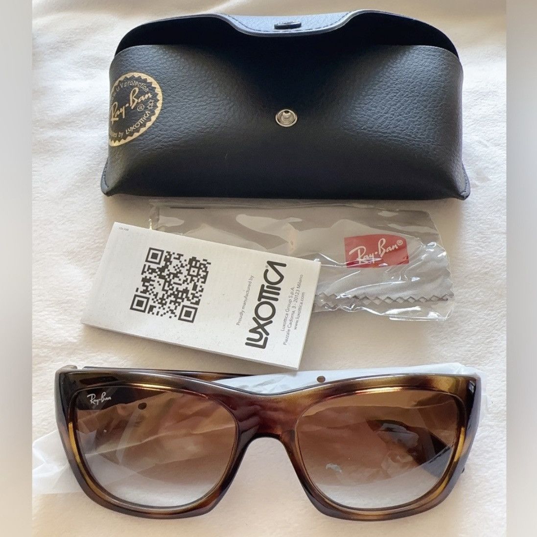 RayBan RAY-BAN RB4194 Sunglasses Tortoise Polished Light Havana Size ONE SIZE - 8 Thumbnail