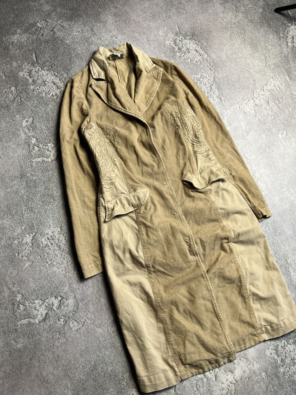 Transit Transit Par Such Beige Long Sleeve Snap Coat Long Cardigan Size XS / US 0-2 / IT 36-38 - 4 Thumbnail