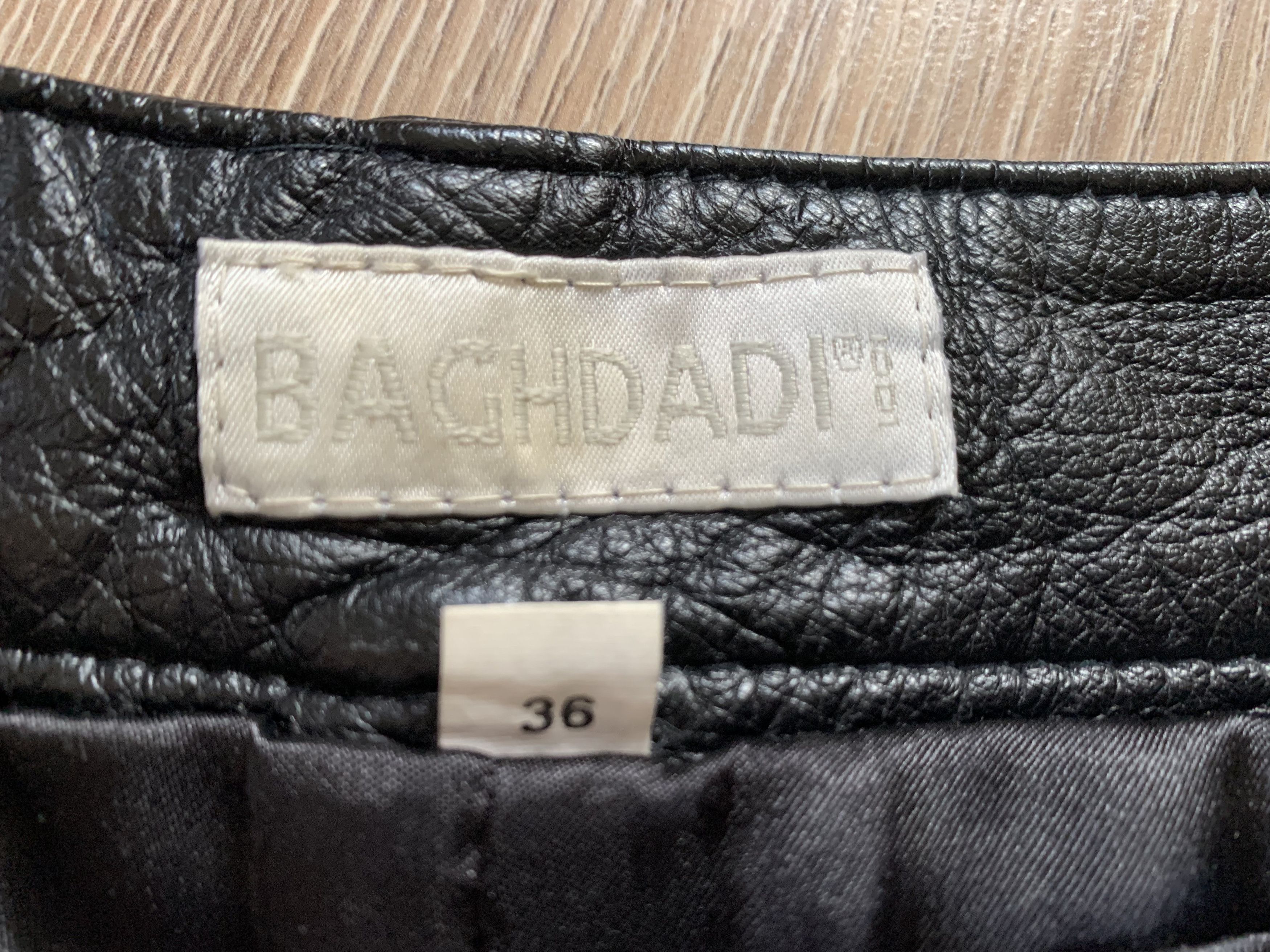 Leather × Vintage Baghdadi Women's Vintage Leather Pants Size 26" / US 2 / IT 38 - 6 Thumbnail