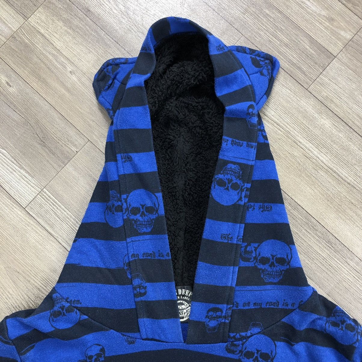 If Six Was Nine × Japanese Brand 2000s DigDeep Striped Skulls FullPrint Goa Lgb Zipper Hoodie Size US M / EU 48-50 / 2 - 3 Thumbnail