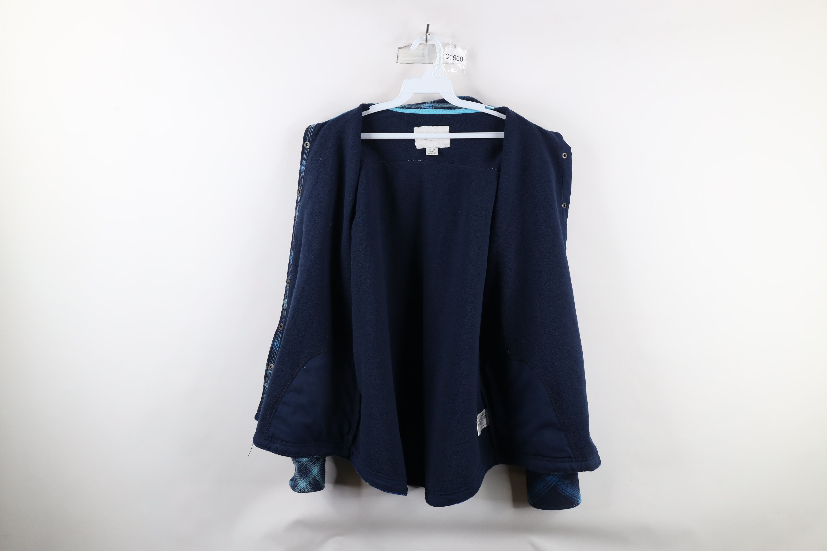 Orvis × Vintage Orvis Fleece Lined Pinnacle Flannel Button Shirt Jacket Size XL / US 12-14 / IT 48-50 - 7 Thumbnail
