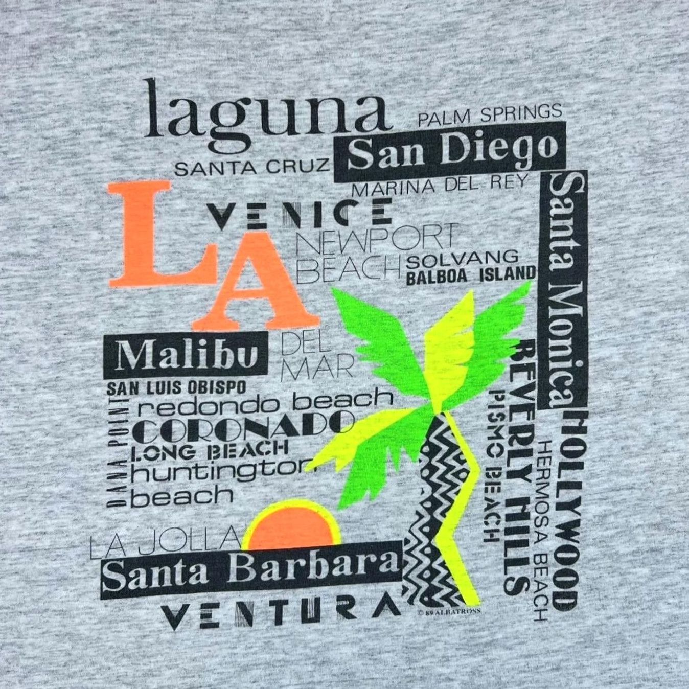 Vintage VINTAGE USA Beach Tourist Destination Graphic Single Stitch T-Shirt Large Mens Cotton Grey 90s Albatross Sport Short Sleeve Round Neck Size US L / EU 52-54 / 3 - 2 Thumbnail