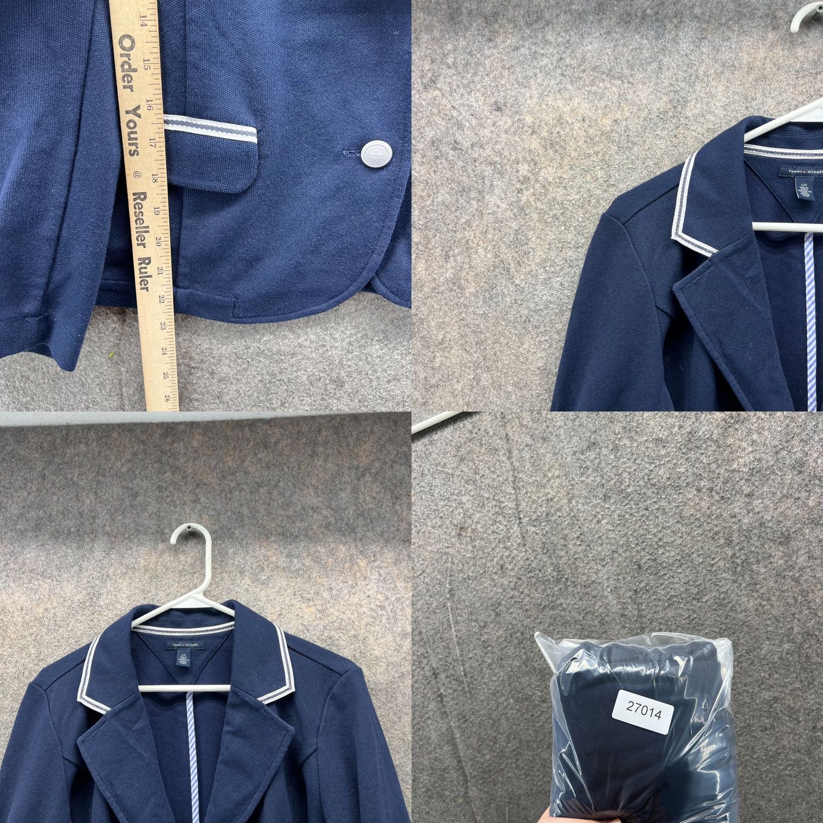 Tommy Hilfiger Tommy Hilfiger Blazer Women Large Sports Jacket Coat Blue Navy Polyester Casual Size L / US 10 / IT 46 - 8 Thumbnail