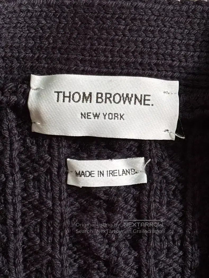 Thom Browne Thom Browne Textured knit cardigan Size US M / EU 48-50 / 2 - 2 Thumbnail