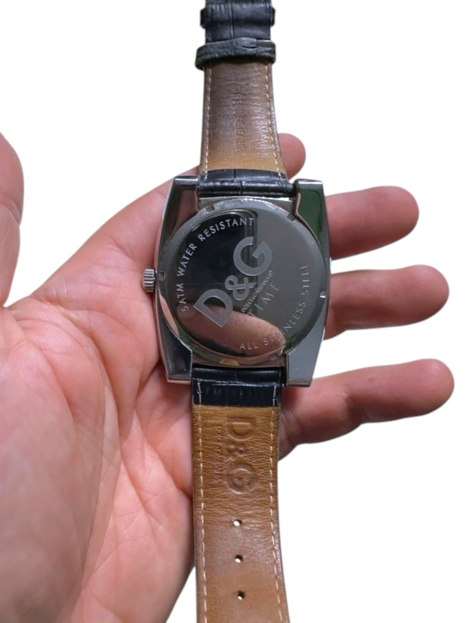 Dolce & Gabbana Dolce & Gabbana D&G Turquoise Dial Stainless Big Steel Watch Size ONE SIZE - 5 Thumbnail