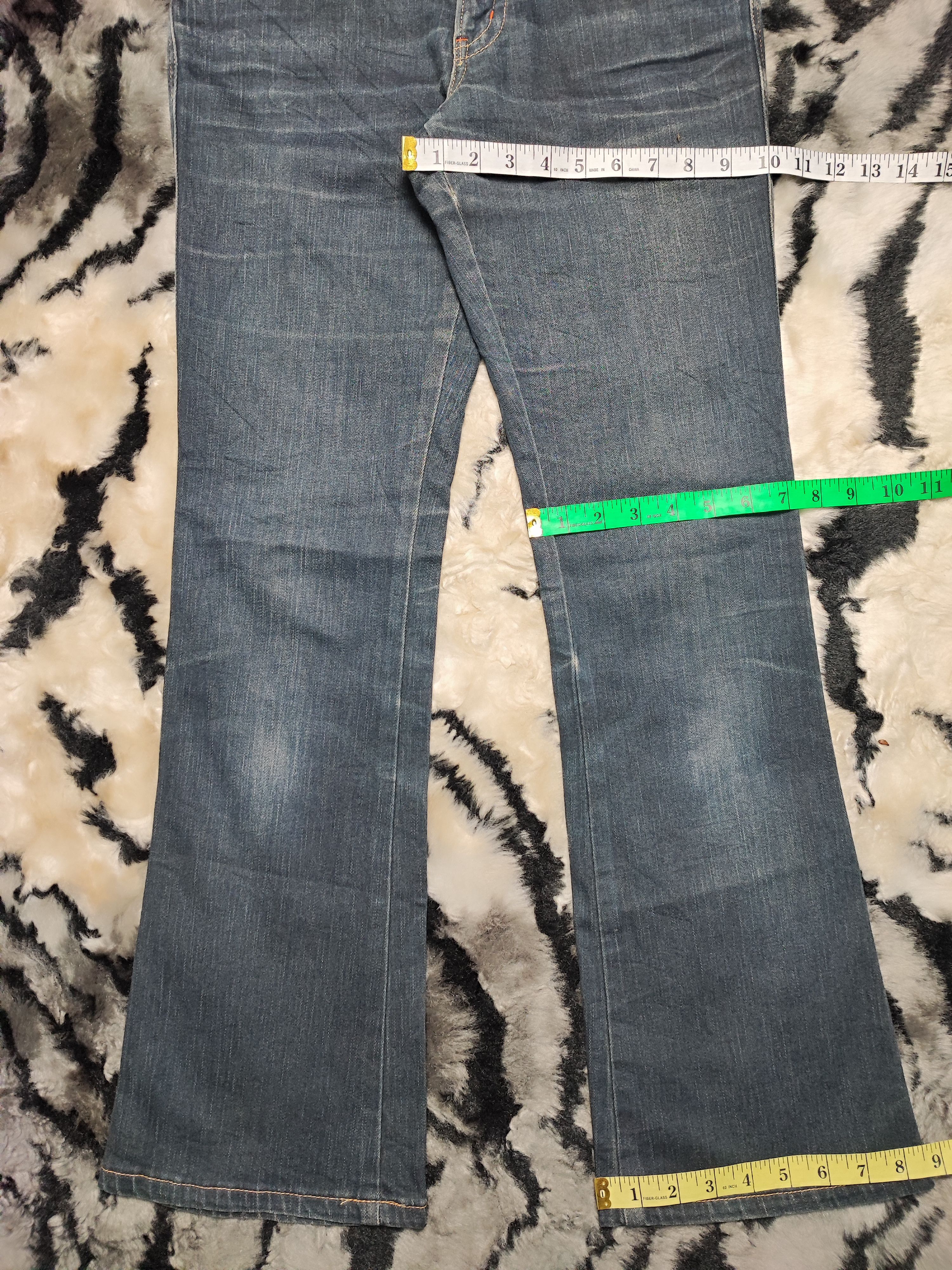 Edwin × Vintage Edwin Something Bootcut Flare Distressed Jeans Size US 30 / EU 46 - 4 Thumbnail