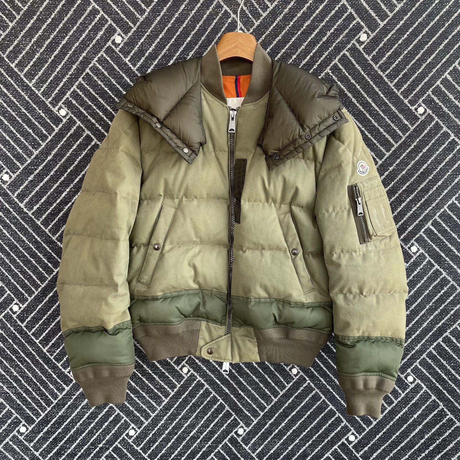 Moncler Moncler men's green baseball down jacket size 2 Size US M / EU 48-50 / 2 - 1 Thumbnail