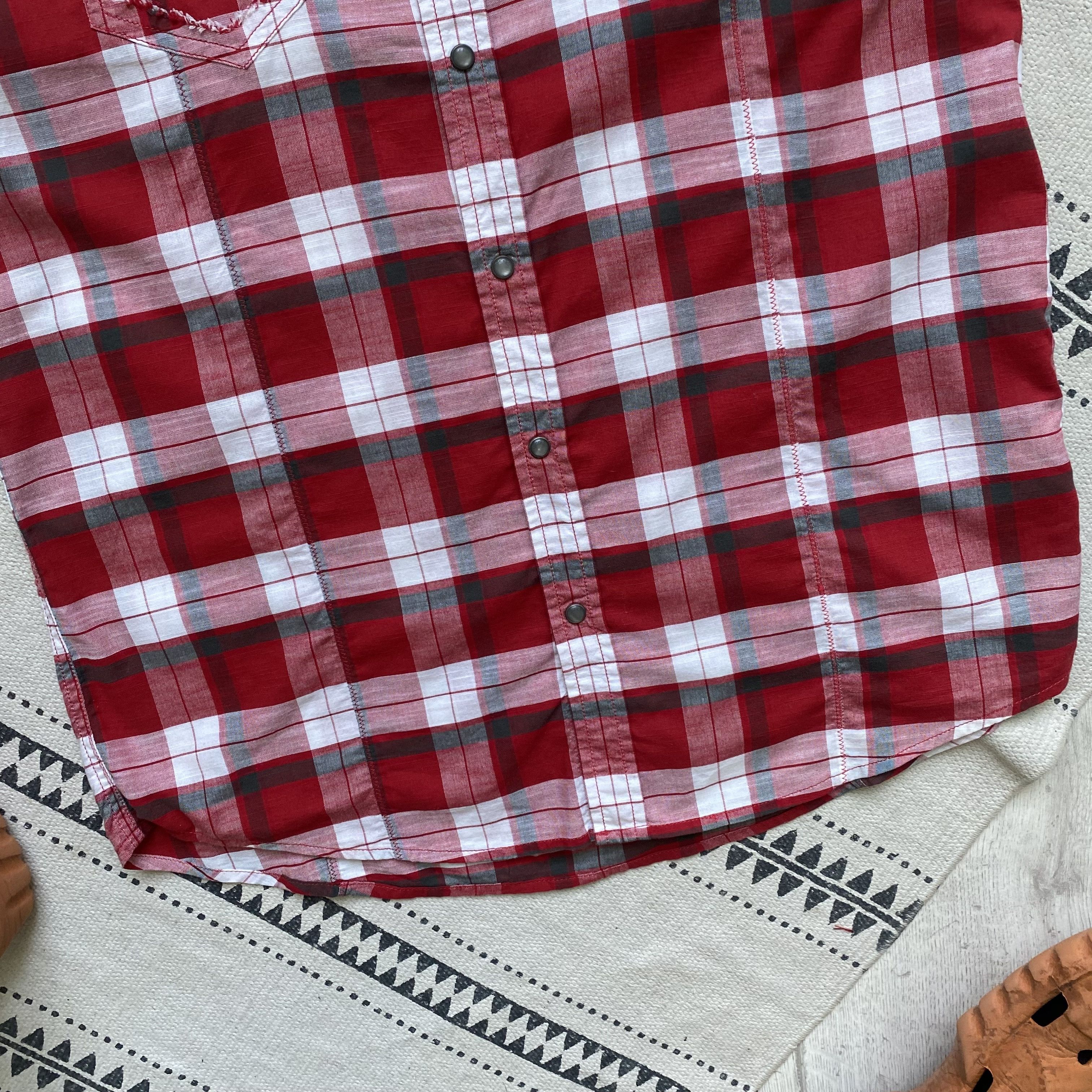 Diesel Vintage 00s Diesel Flannel shirt Short sleeve Y2K Size US M / EU 48-50 / 2 - 3 Thumbnail