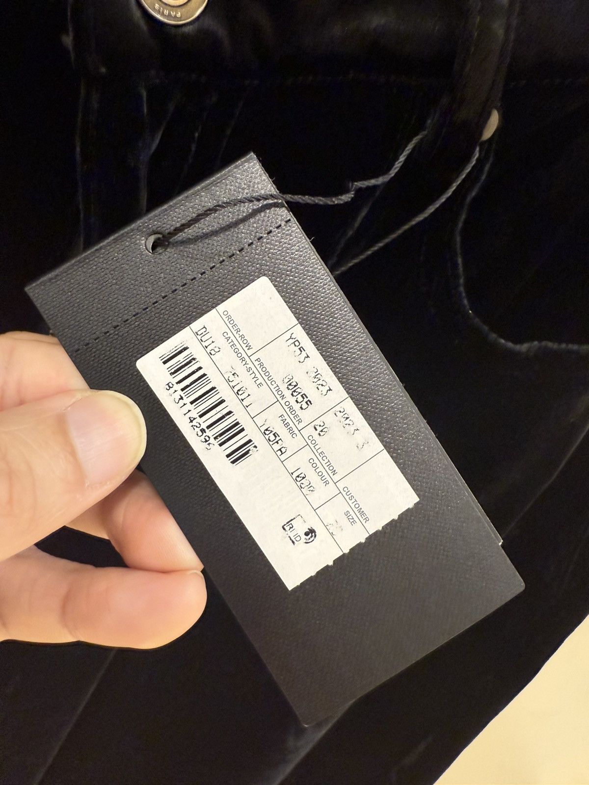 Saint Laurent Paris Black velvet high waist wide leg pants size28 Size US 28 / EU 44 - 4 Thumbnail