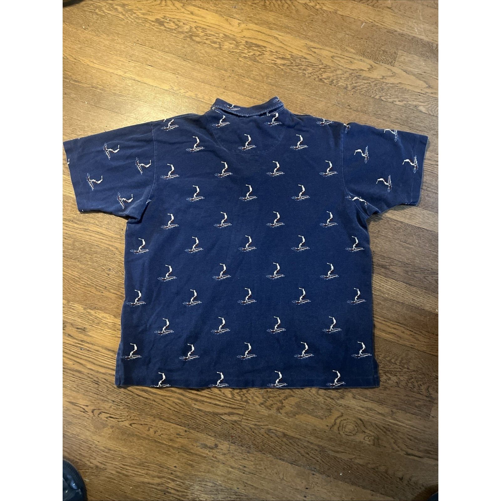 Polo Ralph Lauren Polo Ralph Lauren surf graphic Polo Collar Shirt XXL Vintage Size US XXL / EU 58 / 5 - 13 Thumbnail