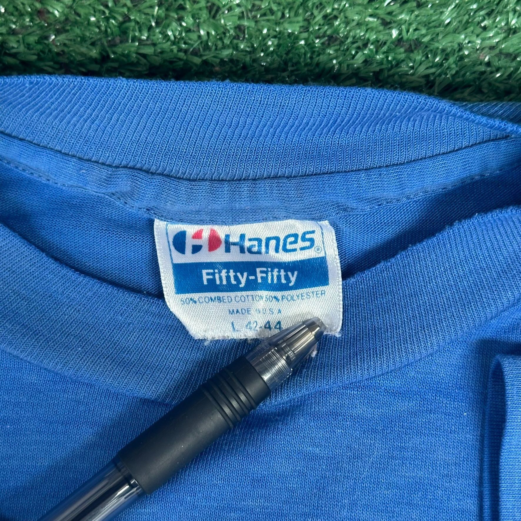 Hanes Vintage 80s Arizona Roadhouse Bar T-Shirt Blue M/L Single St Size US M / EU 48-50 / 2 - 3 Thumbnail