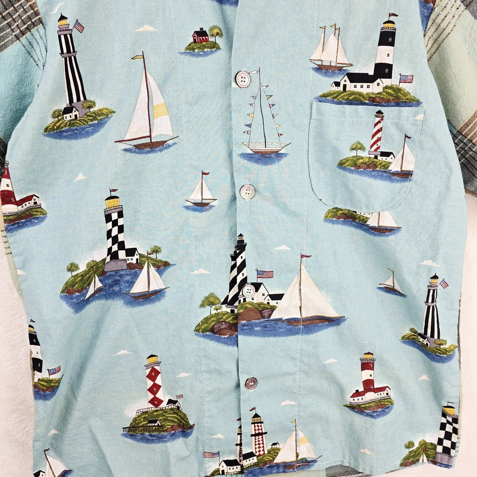 Other California Originals By Kathryn Shirt L Sail Boat Vintage Size US L / EU 52-54 / 3 - 4 Thumbnail