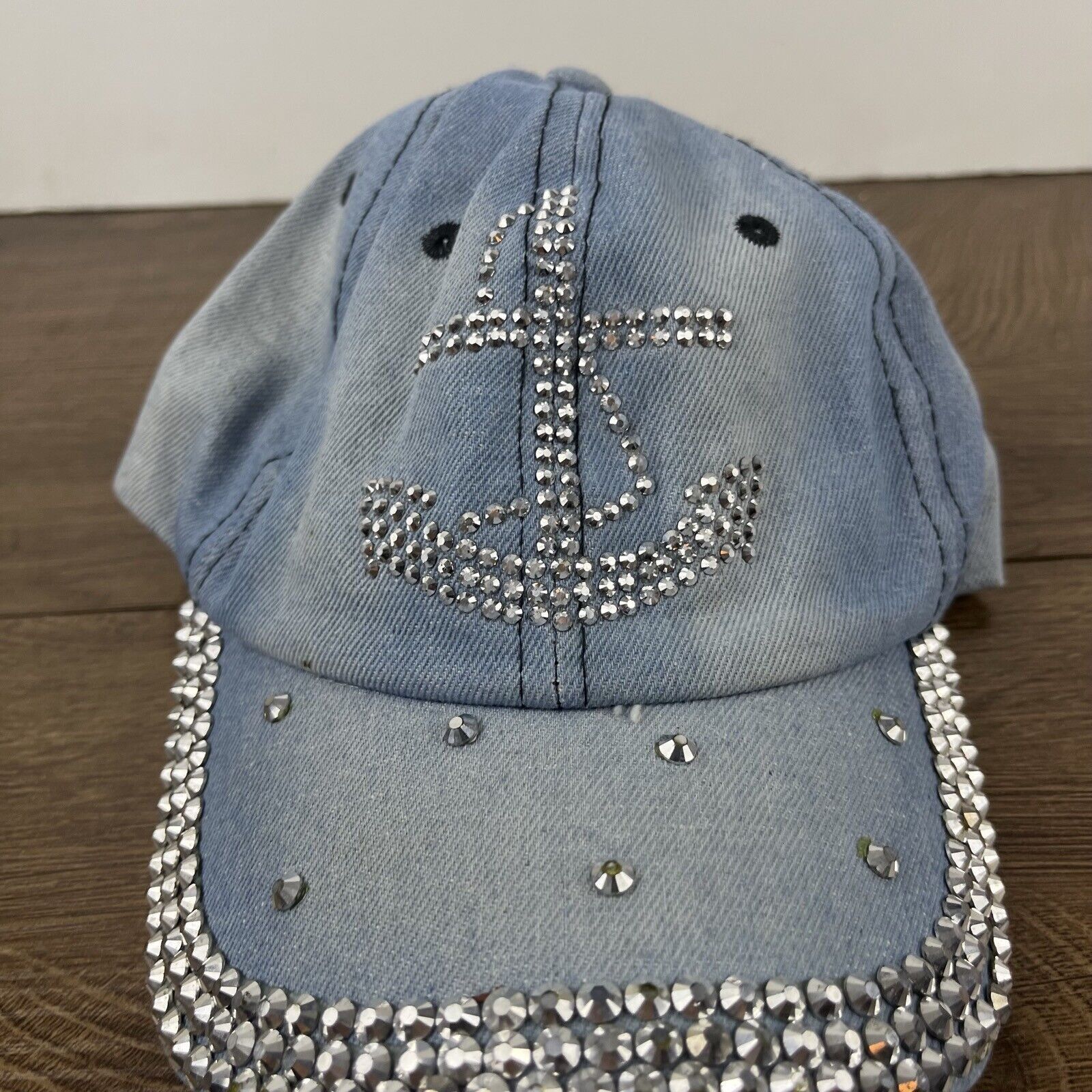 Other Anker Hat Glitter Diamond Anker Adjustable Hat Blue Hat Adul Size ONE SIZE - 6 Thumbnail