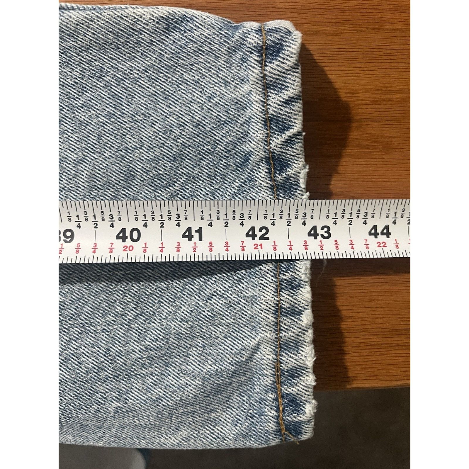 Levi's Vtg Levis 521 Tapered Fit Tapered Leg Sz 16 90s Made in USA Size 38" / US 16 / IT 52 - 9 Thumbnail