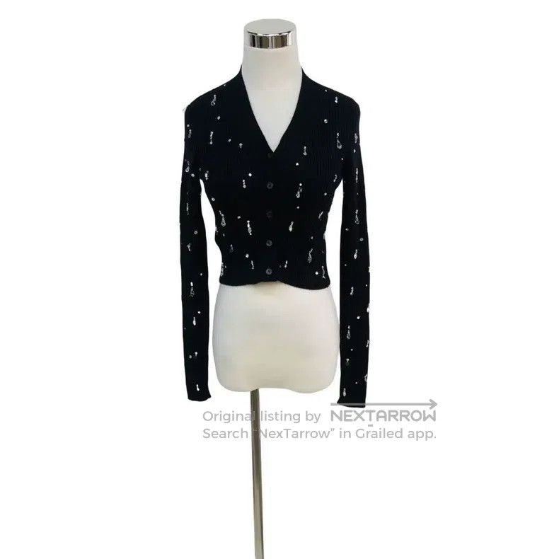 Miu Miu 36 Diamond wool cardigan