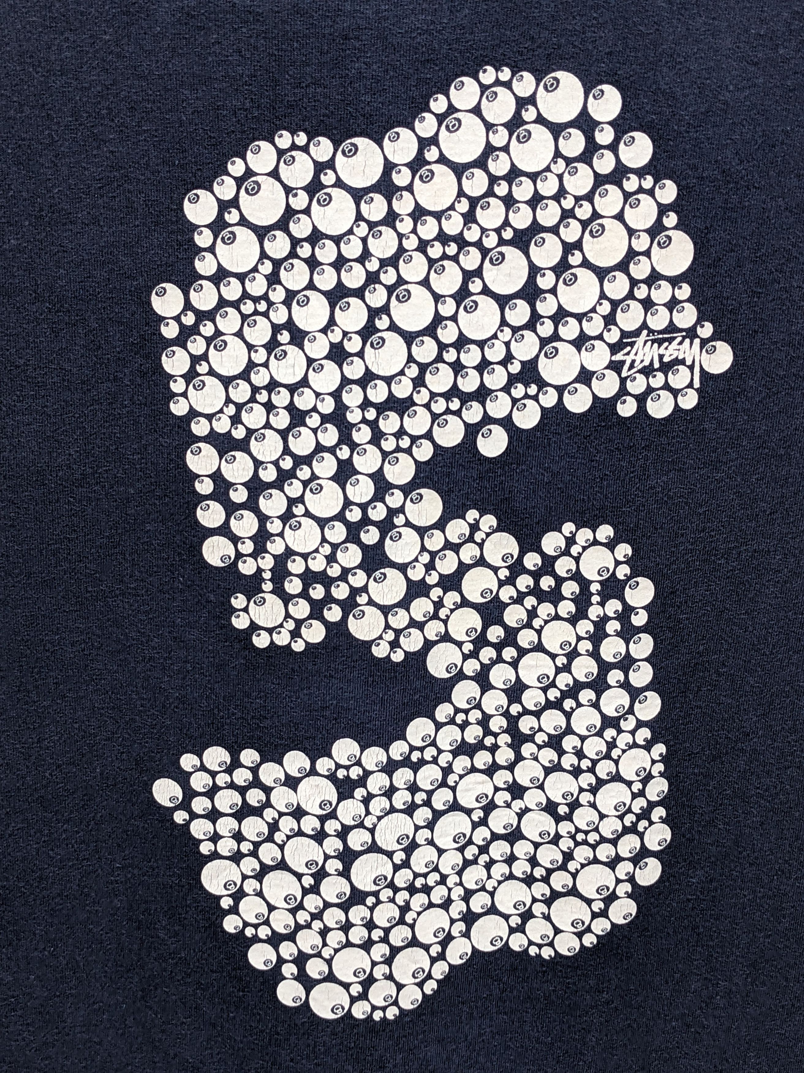 Stussy Vintage Stussy Streetwear 8 Ball Design TSHIRT Size US M / EU 48-50 / 2 - 3 Thumbnail