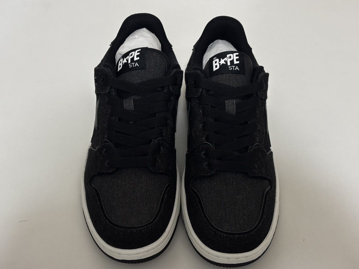 Bape Authentic ape bape sk8 sta denim black US 9 new Size US 9 / EU 42 - 3 Thumbnail
