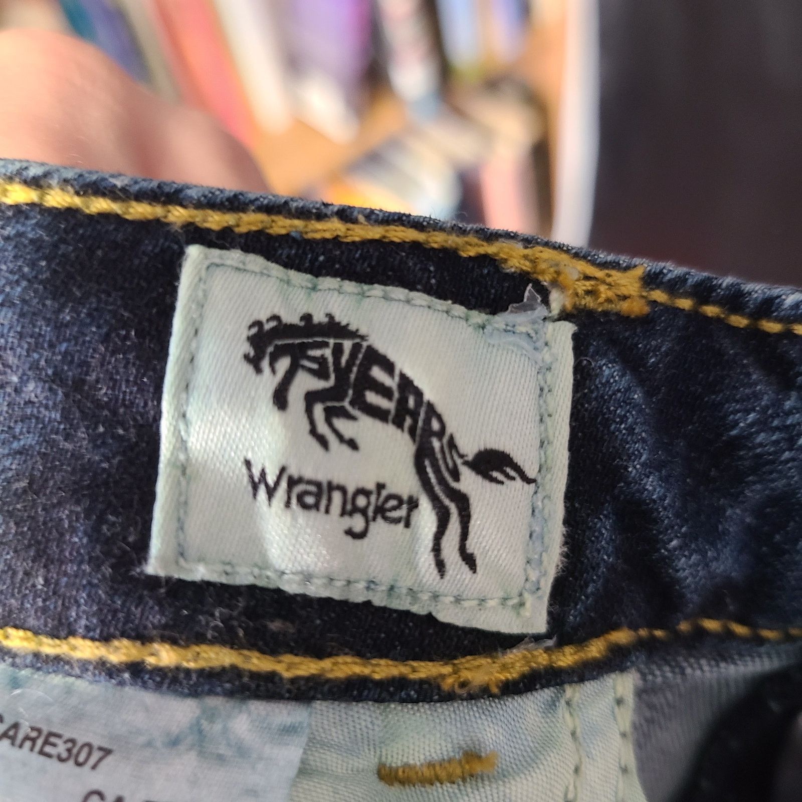 Wrangler Wrangler dark blue high-rise true straight crop size 12 Size 34" / US 12 / IT 48 - 11 Thumbnail