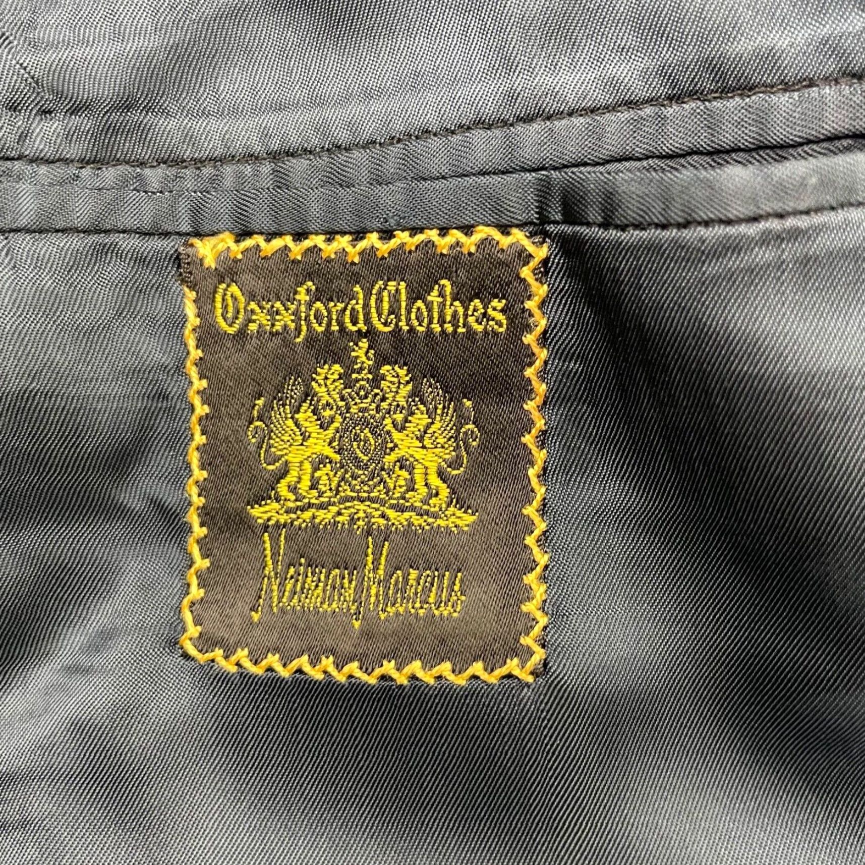 Vintage VTG Oxxford Clothes Men’s Manhattan Lightweight Suit Navy Blue Stripe 43R 34x30 Two-Button Blazer Pleated Pants Wool 2 Piece Vintage Mens Size 34R - 5 Thumbnail