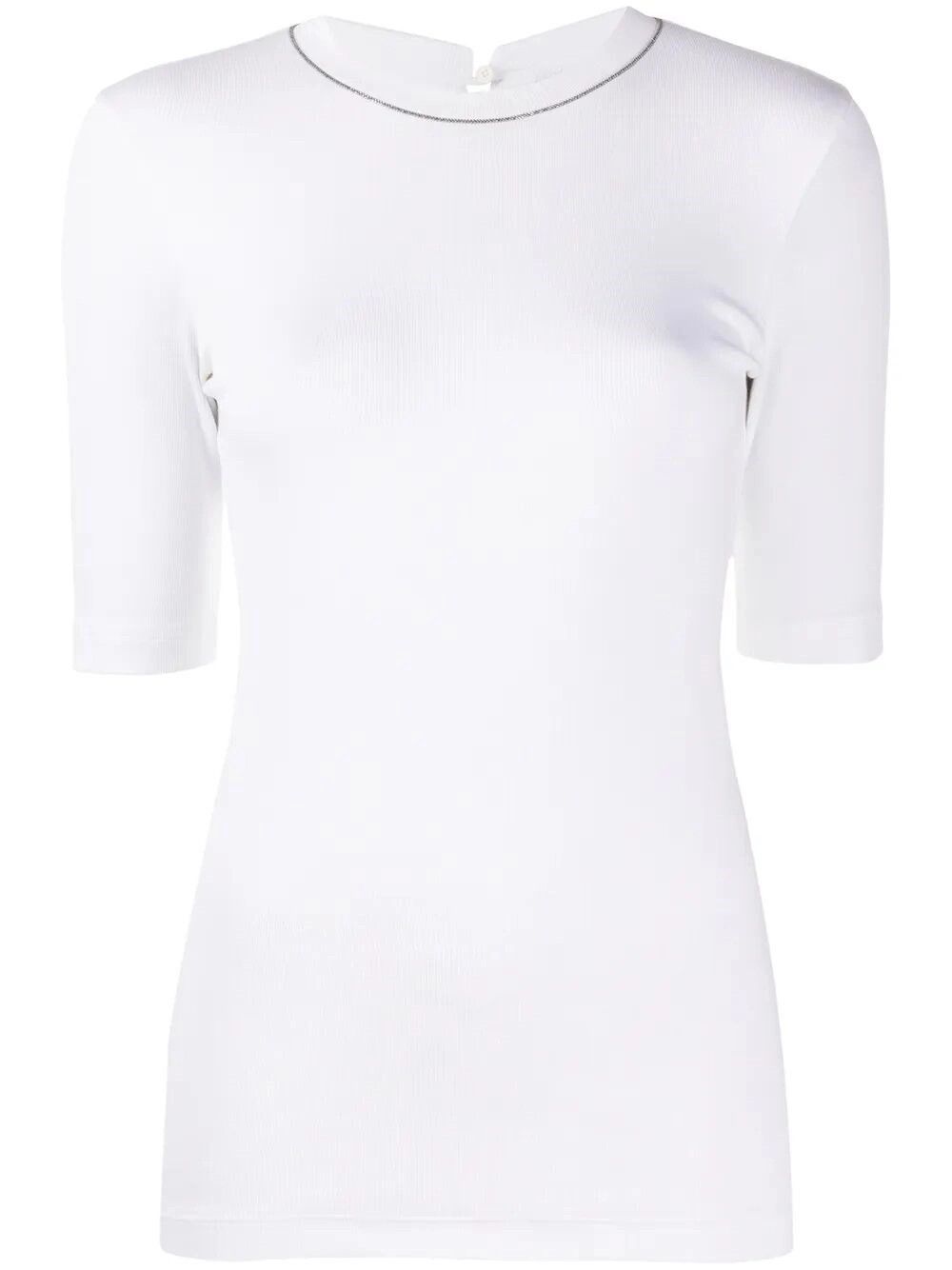 Brunello Cucinelli T-Shirt with Monili Size M / US 6-8 / IT 42-44 - 1 Thumbnail